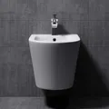 Produktbild: Mai & Mai Hänge-Bidet D108 Weiß 51,5x36x34,5cm aus Keramik 1-Hahnloch schmutzabweisende Oberfläche