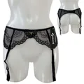 Produktbild: Gossard Damen Superboost Strapse aus Spitze Strumpfband Gr. S Schwarz NEU