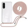 Produktbild: EAZY CASE Handykette kompatibel mit Galaxy A26 Handyhülle mit Umhängeband, Handykordel mit Schutzhülle, Silikonhülle, Hülle mit Band, Stylische Kette für Smartphones, Rosé-Gold