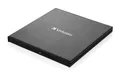 Produktbild: VERBATIM ext. Slimline USB 3.0 Blu-ray Brenner USB-C USB-A Kabel MDISC Aluminium