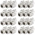 Produktbild: 24x CAT 7 Keystone Jack Modul RJ45 Patchkabel Netzwerk Adapter 10Gbit/s 1000MHz