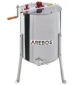 Produktbild: Arebos Bienenbeute Manuelle Honigschleuder, HS 4 Waben, Tangentialschleuder, Imker Honig, Edelstahl, Plexiglasabdeckung für Schutz und Sichtbarkeit