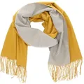 Produktbild: Antonio Damen Schal soft Cashmera  gelb/grau