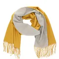 Produktbild: Antonio Damen Schal Soft Cashmera Double face gelb/grau