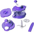 Produktbild: Genius - Mixer 21253 Cutter Multitalent 6 tlg. lila Küchenmaschine Rührgerät
