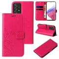 Produktbild: Handy Tasche für Samsung Galaxy A53 5G Handyhülle Blumen Buch Klapp Cover Pink