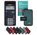Produktbild: Texas Instruments Taschenrechner TI-30X Plus MathPrint inkl. Schutztasche Türkis & Fachbuch