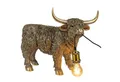 Produktbild: formano Tischleuchte Hochlandrind Lampe Stimmungslampe Antik-Goldfarben Ambientbeleuchtung, Ohne Leuchtmittel