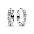 Produktbild: PANDORA Schmuck Damen-Creolen Ohrringe Funkelnde Umarmung Silber 293015C01