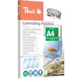 Produktbild: Peach Laminierfolien S-PP580-21 DIN A4, 80 mic, glänzend, mit Abheftrand, 100 Stück