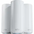 Produktbild: ORBI RBE773-100EUS WIFI 7 MESH Zusatzsatellit 3er Set, Mesh Access Point weiß, Tri-Band WiFi 7