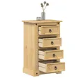 Produktbild: vidaXL Nachttisch NA Nachttisch Nachtschrank Beistelltisch Corona 53x39x84 cm Massivholz