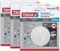Produktbild: tesa Klebehaken POWERSTRIPS Deckenhaken mit max. 500g Haltekraft - Dekohaken, Dekoration, Mobilé, (Spar-Set, 3-St., inkl. Powerstrips), Klebenagel - POWERSTRIPS Doppelseitig - Tapete & Putz - 3er Pack