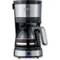 Produktbild: SEVERIN Kompakt Filterkaffeemaschine KA 4808 aus Edelstahl, gebürstetschwarzsilber Kaffeemaschine Mit Glaskanne Kaffeemaschine Filterkaffee Kaffee... - Schwarz