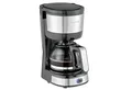 Produktbild: Kaffeemaschine 4 Tassen 750W Edelstahl Schwarz Glaskanne Permanentfilter