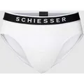 Produktbild: Schiesser Slip mit Logo-Bund im 3er-Pack in Weiss, Größe S