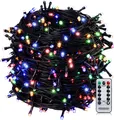 Produktbild: MONZANA® 600 LED Lichterkette 60m mit Fernbedienung Timer Innen Außen 8 Modi Dimmbar IP44 Wetterfest Stecker Weihnachten Weihnachtsbeleuchtung Bunt
