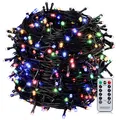 Produktbild: Monzana® 600 LED Lichterkette 60m mit Fernbedienung Timer Innen Außen 8 Modi Dimmbar IP44 Wetterfest Stecker Weihnachten Weihnachtsbeleuchtung Bunt