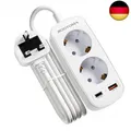 Produktbild: Adapter England Deutschland Stecker, Reiseadapter UK mit PD20W USB