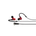Produktbild: Sennheiser IE 100 PRO RED Dynamische In-Ear-Hörer | Neuartiger 10mm-Breitbandwandler für Präzisen Monitoring-Sound | 1,3m Kabell und S/M/L-Silkon-Adapter Enhalten | Rot & Schwarz (508942)