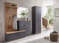 Produktbild: Garderoben-Set COMO mit Hochschrank in anthrazit / Artisan Eiche Nb., (BxHxT) 223x199x38 cm