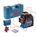 Produktbild: Bosch Linienlaser GLL3-80 4x1,5 Batterie Koffer Laserzieltafel Tasche 0601063S00