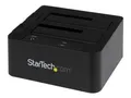 Produktbild: StarTech.com Dual-Bay USB 3.0 eSATA to SATA Hard Drive Docking Station, USB Hard Drive Dock, External 2.53.5 SATA IIIIII, SSDHDD Docking Station, Hot-Swap Hard Drive Bays - Top-Loading - Speicher-Controller - 2.5