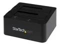 Produktbild: StarTech.com Dual-Bay USB 3.0 / eSATA Dockingstation für SATA Festplatten - Speicher-Controller - 2.5