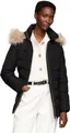 Produktbild: Tommy Hilfiger Damen Steppjacke Heritage Down Tyra Jacket With Fur Lang, Schwarz (Black), S
