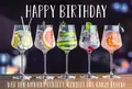 Produktbild: Geburtstag Cocktails Glückwunschkarte mit Briefumschlag Happy Birthday