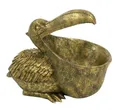 Produktbild: Pelikan Figur gold Schale Schüssel Skulptur Objekt Deko Urban Jungle Tier Vogel