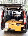Produktbild: Mayaadi Home Campingliege Moonbox Campingbox mit Tisch Van/Bus 119cm Modify Natur
