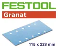 Produktbild: Festool Granat Schleifstreifen 115x228 mm Klett P40 - P400 für z.B. RS 200