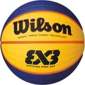 Produktbild: WILSON Basketball FIBA 3x3, indoor und outdoor, Größe 6, gelb/blau, 610 Gramm, Spielball
