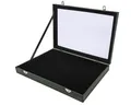 Produktbild: ® Mehrzweckkasten Schaukasten Schmucklade Schmucktablett Glasdeckel ohne Auft...