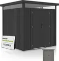 Produktbild: Juskys Metall Gerätehaus Luzern Pro 5,3 m² - wetterfest & abschließbar - Anthrazit