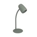 Produktbild: EGLO Tischlampe Carlo, Nachttischlampe mit Flexarm, Tischleuchte Schreibtisch, Lampe aus Metall in Grün, E14 Fassung