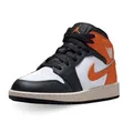 Produktbild: NIKE Schuhe Air Jordan 1 Mid (GS) Code DQ8423-801 Orange für Jungen, Orange Weiß Schwarz, 39 EU