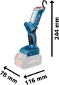 Produktbild: Bosch Professional LED Baustellenlampe Akku Lampe GLI 18V 300 Lumen Ohne Akku