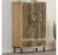 Produktbild: vidaXL Highboard, Highboard 60x33x100 cm Massivholz Mango