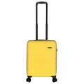 Produktbild: Kenorada Handgepäckkoffer Wave Spinner | Koffer aus Stabiler ABS Hartschale | praktische Aufteilung und mehrere Fächer | mit TSA-Zahlenschloss | mit 360° Doppelrollen (gelb, S 55cm (Handgepäck))