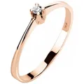 Produktbild: CHRIST Diamantring CHRIST Damen-Damenring 375er Roségold Diamant rosa 54