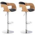 Produktbild: CLP 2er Set Barhocker Kingston Mit Stoffbezug Und Hochwertiger Polsterung I Höhenverstellbare Barstühle Mit Drehbaren Sitzen