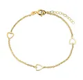 Produktbild: Unique Goldarmband Unique Armband aus 375er Gold mit Herzen