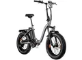 Produktbild: Agon Aurevia E Bike Klapprad 20 Zoll Pedelec für Damen Herren 155 - 195 cm Elektrofahrrad Faltrad 7 Gang Fatbike StVZO violettgrau