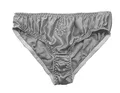 Produktbild: Lsharon Damen-Slip, 100 % Maulbeerseide, sexy Unterwäsche, Tanga, Slip Gr. Medium, silber