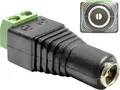 Produktbild: Delock 65421 DC (Strom) Adapter [1x DC-Buchse 5.5mm - 1x 2-Draht-Leitung] Schwarz 0.00m