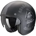 Produktbild: Scorpion Exo Motorradhelm Scorpion Exo Belfast EVO Spade Jet-Helm Matt-Schwarz / Silber (1er Set) schwarz XS