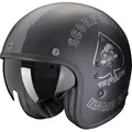Produktbild: Scorpion Exo Motorradhelm Belfast Evo Spade Jethelm, integriertes Sonnenvisier schwarz XS (54/55)