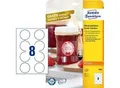 Produktbild: AVERY® Zweckform Klebeetiketten, blanko, Ø 65 mm, rund, für alle Drucker, weiß